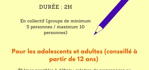 affiche atelier d'écriture